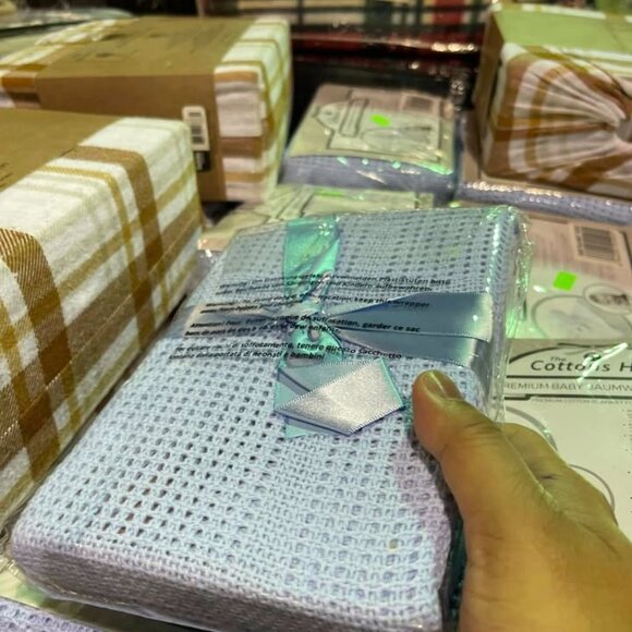 COTTON HILLS – PREMIUM COTTON BLANKET FOR BABYS – ASSORTED 3pcs for 10 - Picture 2 of 7